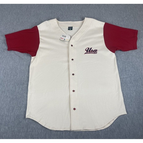 MV Sports Tops - Vtg 90s USA Olympic Training Center OLYMPICS Jersey MV Sports WOMENS LARGE NWT